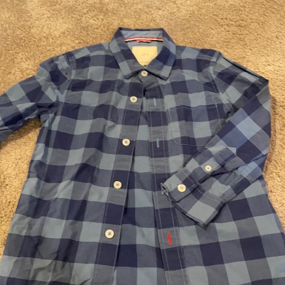 Mini Boden boys button up shirt. EUC - Picture 2 of 3